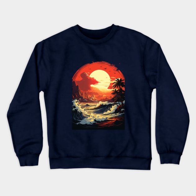 Magic sunset Crewneck Sweatshirt by Jirka Svetlik